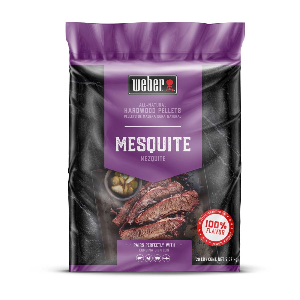 Weber Mesquite Blend Hardwood Smoking Pellets, , bcf_hi-res