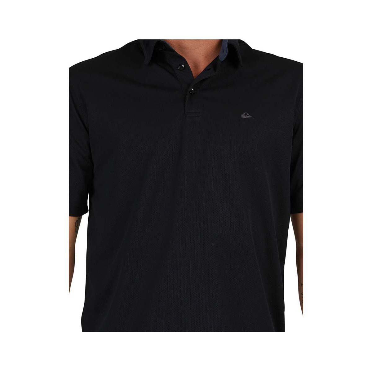 Quiksilver Waterman Men's Water 2 Polo, Black, bcf_hi-res