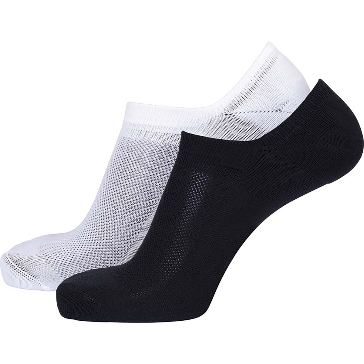 Macpac No Show Socks - 2 Pack, Black / White, bcf_hi-res