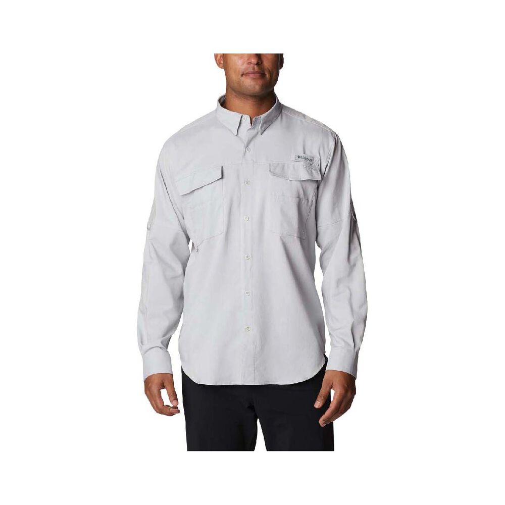 Columbia Men's Blood and Guts III Woven Long Sleeve Fishing Shirt Cool Grey  XL