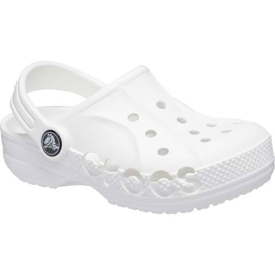 Crocs Kids' Baya Clogs, White, bcf_hi-res