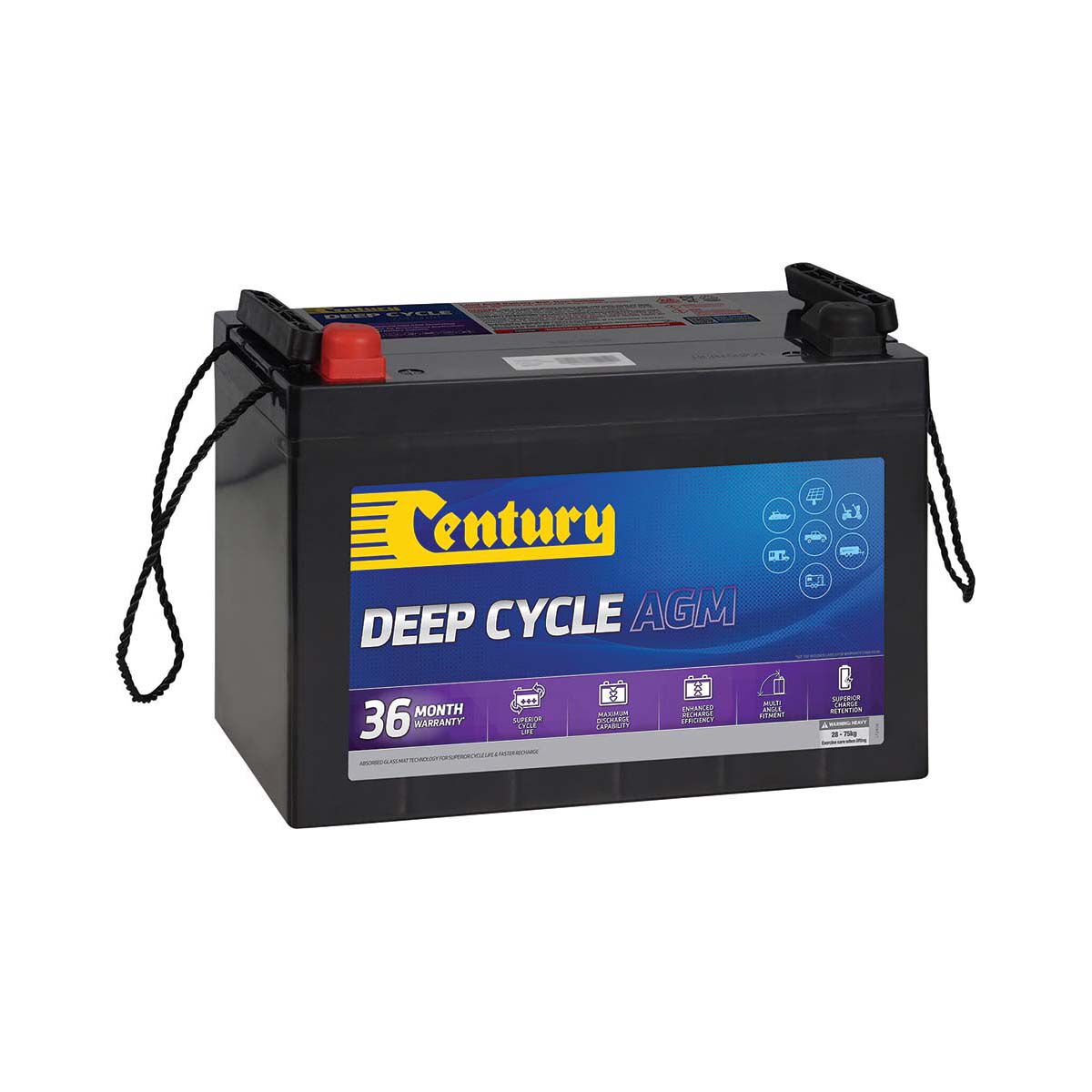 Century Deep Cycle AGM Battery C12-120XDA, , bcf_hi-res
