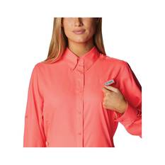 Columbia Women's Tamiami II Long Sleeve Fishing Shirt, Neon Sunrise, bcf_hi-res