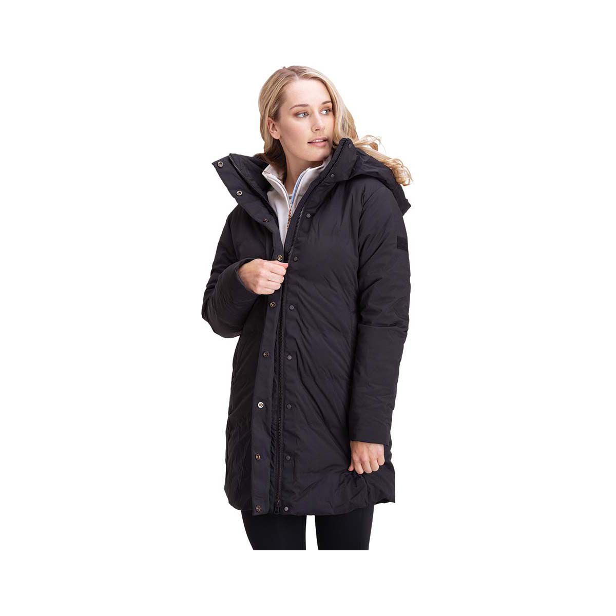 Macpac Women's Narvi Down Coat, Black, bcf_hi-res
