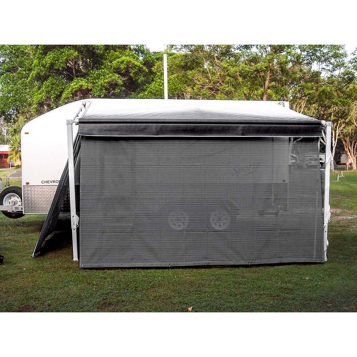 Aussie Traveller Privacy Screen, Grey, bcf_hi-res