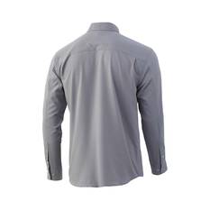 Huk Men's Tide Point Long Sleeve Fishing Shirt, Overcast Grey, bcf_hi-res