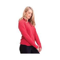 Macpac Women's Tui Polartec® Micro Fleece® Pullover, Cardinal Red, bcf_hi-res