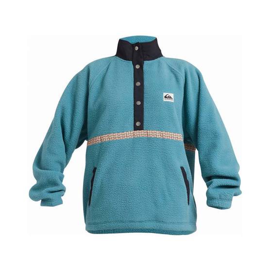 Quiksilver Sherpa Compass Fleece Jumper for Women, Brittany Blue, bcf_hi-res