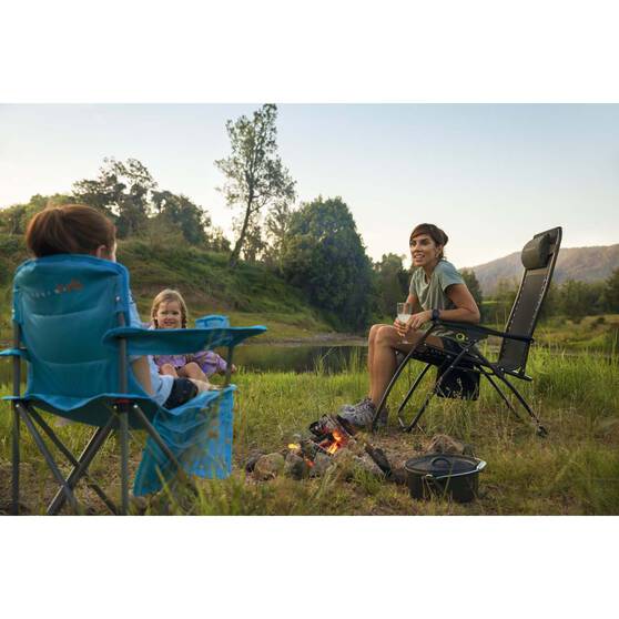 Wanderer Reclining Mesh Lounger 140kg, , bcf_hi-res
