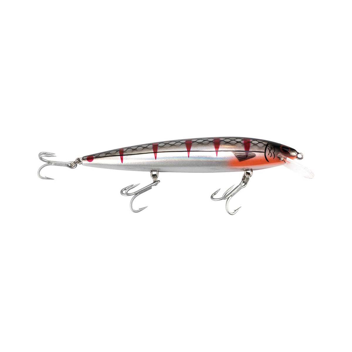 Raptor Patriot Shallow 3+ Hard Body Lure 6in Black Chrome, Black Chrome, bcf_hi-res