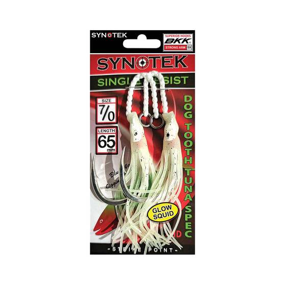 Synotek Single Assist Hooks 7/0 6.5cm Full Glow, Full Glow, bcf_hi-res