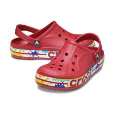 Crocs Unisex Baya Band Paint Splash Clogs Pepper Black C10, Pepper Black, bcf_hi-res