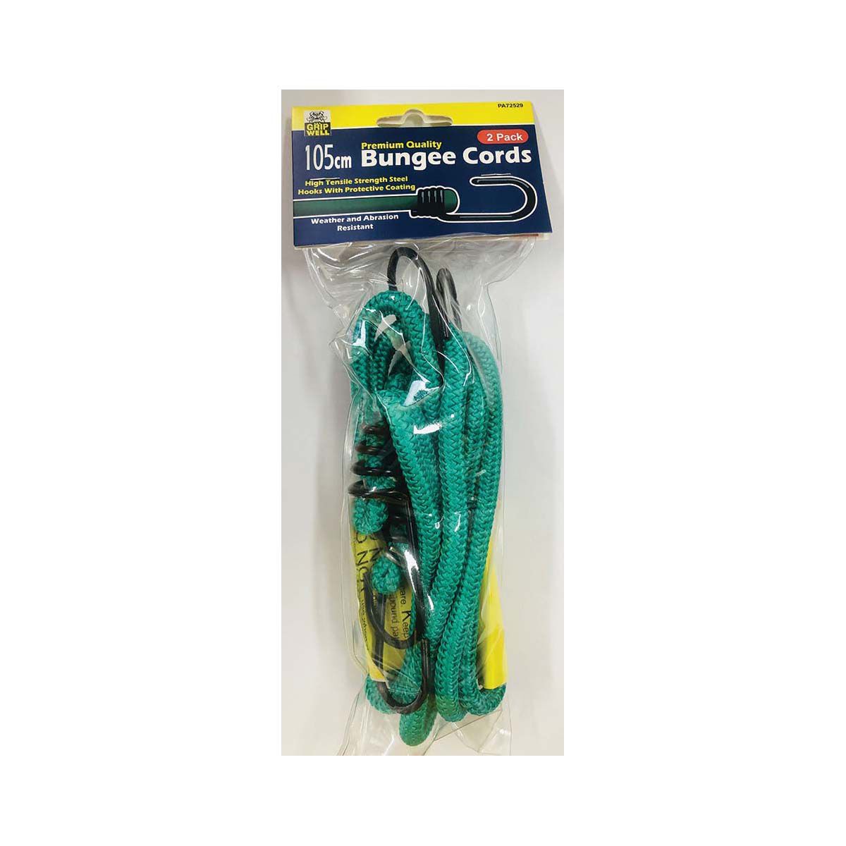 Gripwell Metal Hook Bungee Cord - 105cm, 2 Pack, , bcf_hi-res