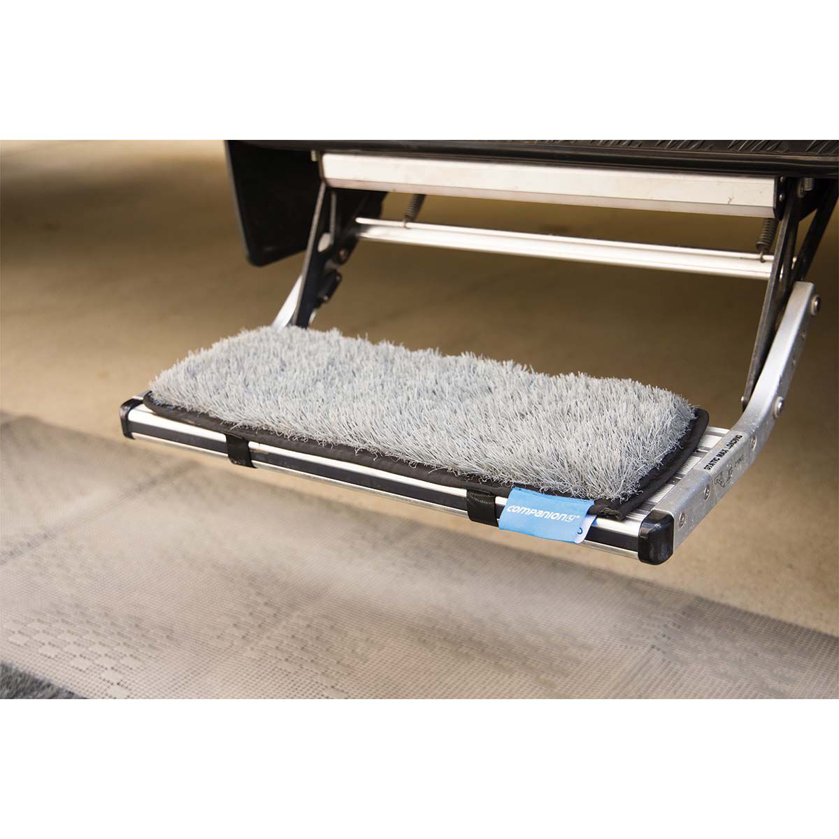 Companion Pull Out Caravan Step Dust Off Mat Grey 50x20cm, , bcf_hi-res