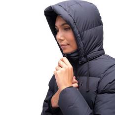 Macpac Women’s Aurora Hooded Down Coat V5, Black, bcf_hi-res