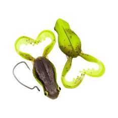 Chasebaits Flexi Frog Lure 40mm Green Pumpkin Chartreuse, Green Pumpkin Chartreuse, bcf_hi-res
