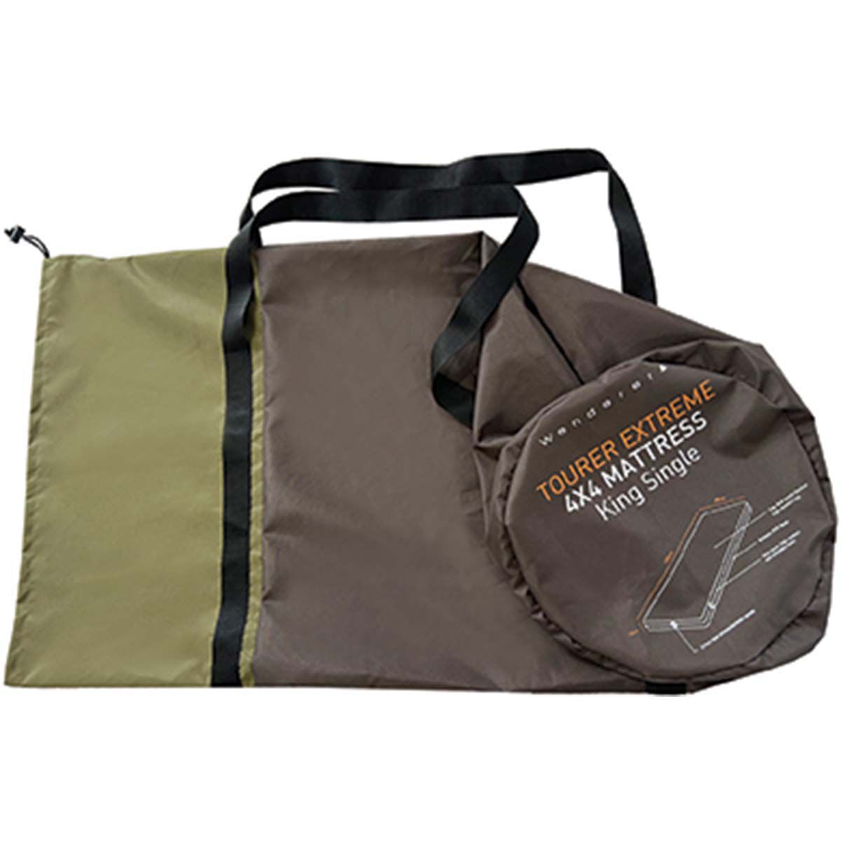 Wanderer Tourer Extreme 4x4 King Single Mat Carry Bag, , bcf_hi-res