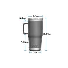 YETI® Rambler® Travel Mug 20 oz (591ml) with Stronghold™ Lid Black, Black, bcf_hi-res