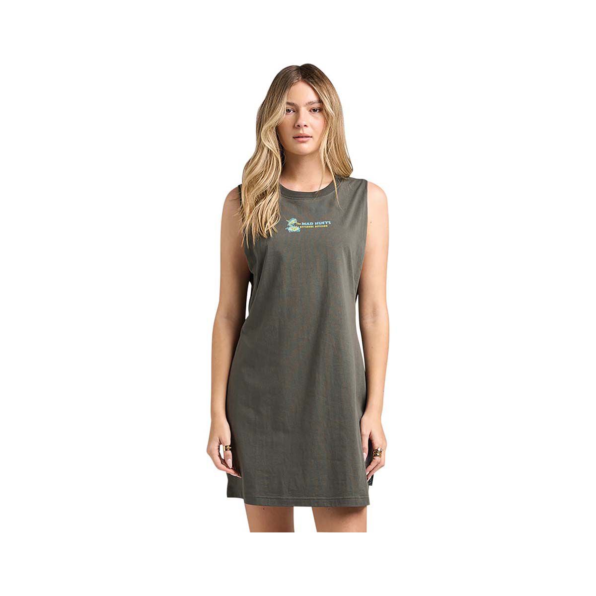 The Mad Hueys Women&rsquo;s Cast Away Muscle Dress Charcoal XS, Charcoal, bcf_hi-res