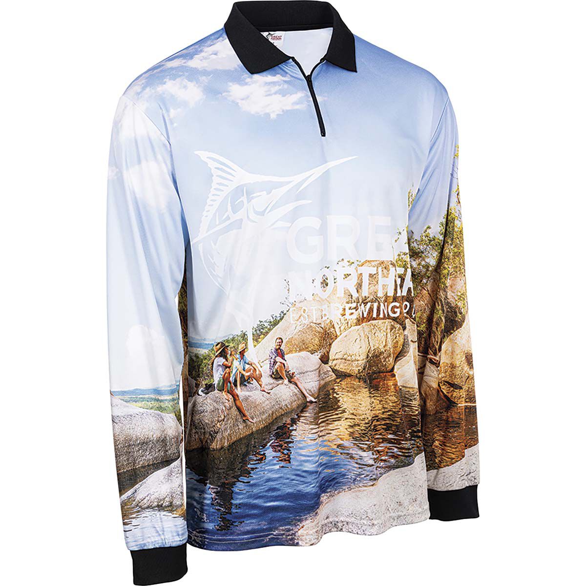 Great Northern Men's Emerald Fishing Shirt Blue M, Blue, bcf_hi-res