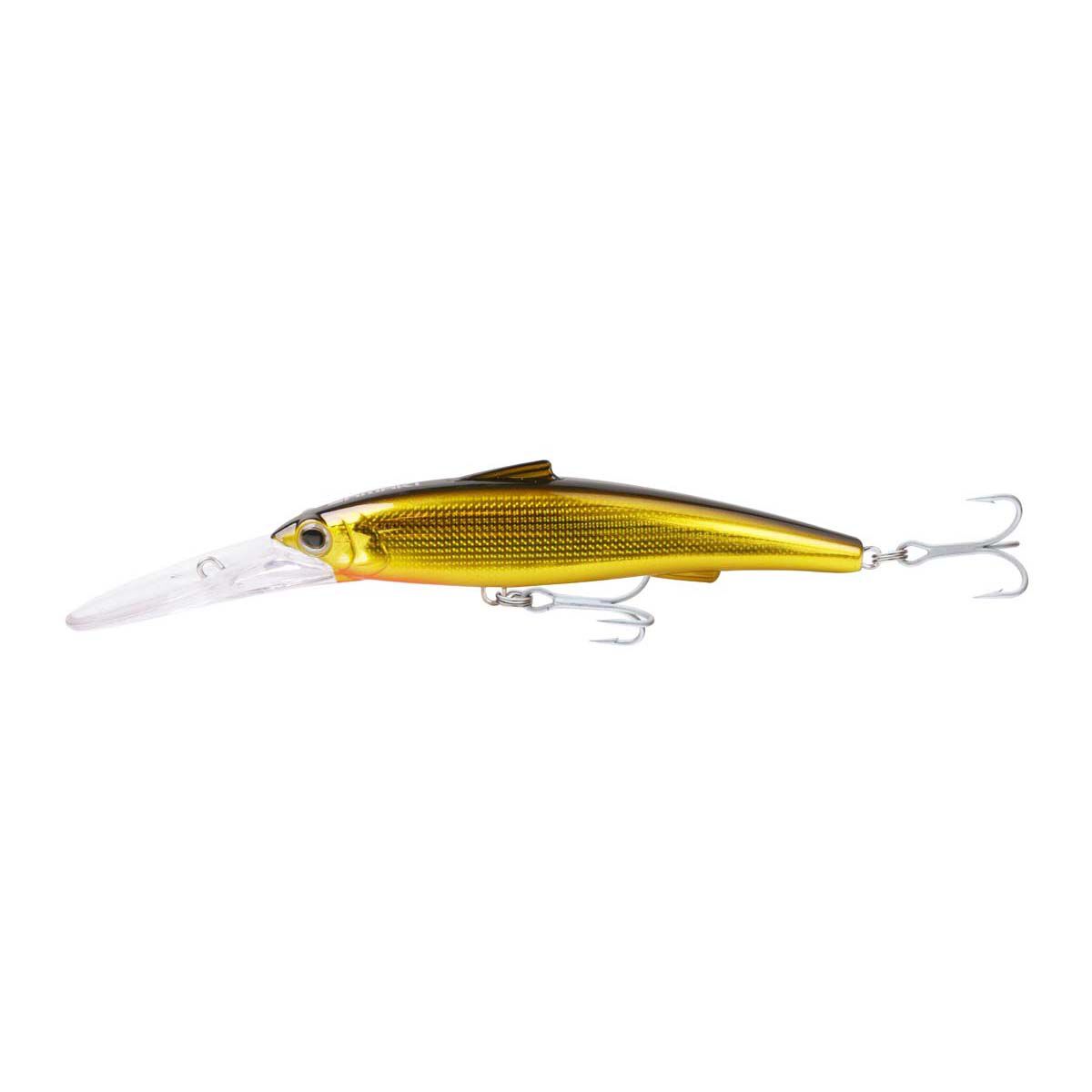 Samaki Pacemaker Double Deep Hard Body Lure 120mm Gold Glitter, Gold Glitter, bcf_hi-res