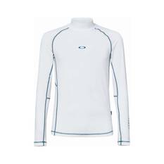 Oakley Men’s Elements Bhodi Ellipse Long Sleeve Rashie White XS, White, bcf_hi-res