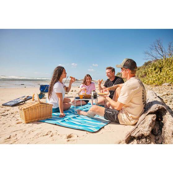 Wanderer Stripe Fleece Picnic Rug 1.5 x 2m, , bcf_hi-res