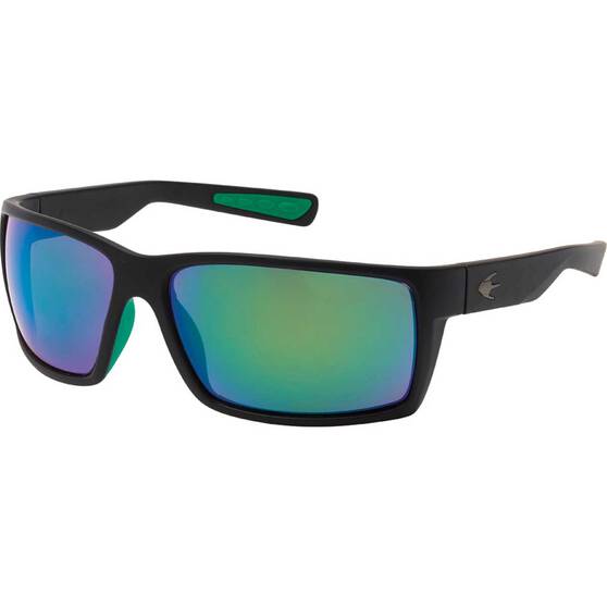 Stingray Cobia Polarised Sunglasses Black with Green Lens, , bcf_hi-res