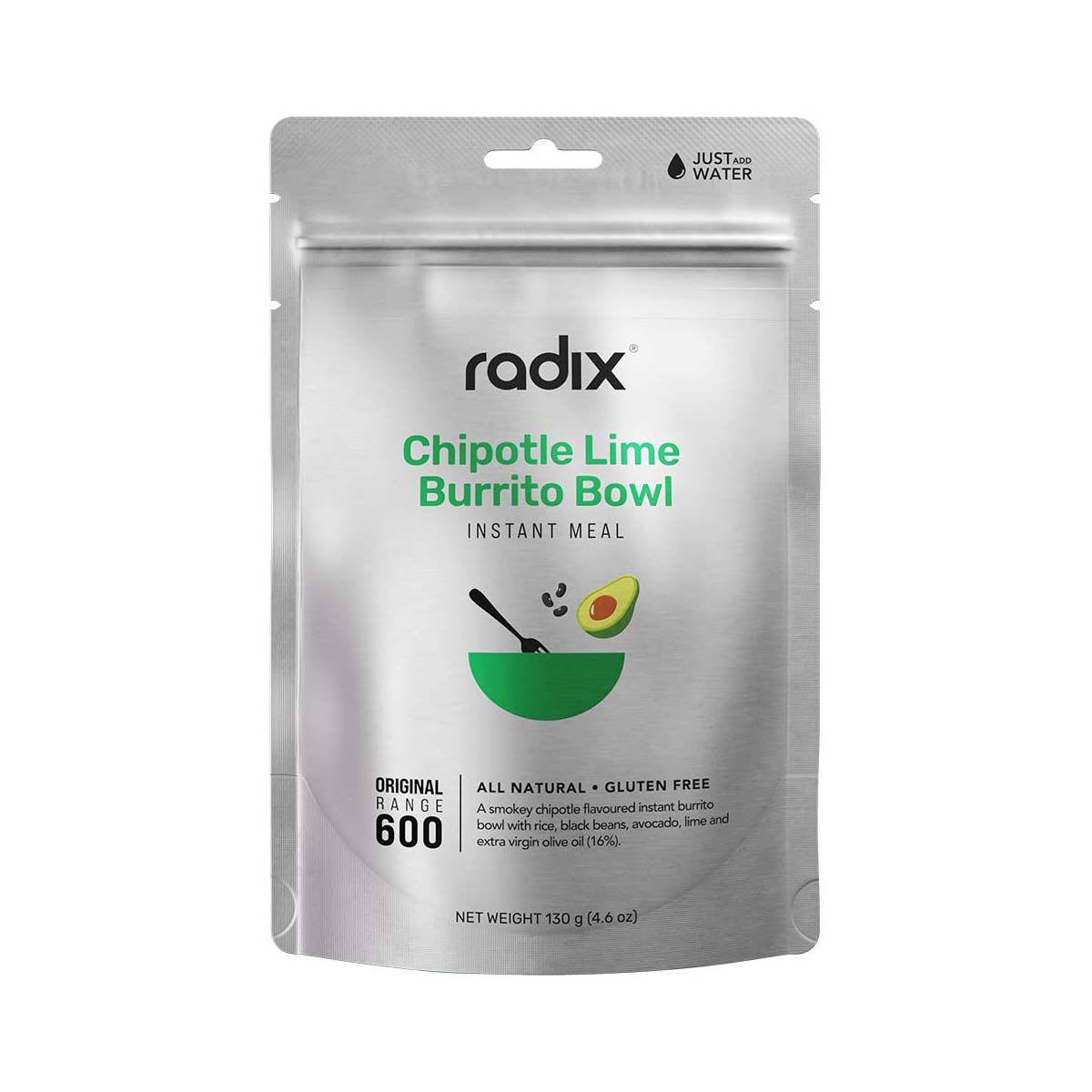 Radix Nutrition Freeze Dried Chipotle Burrito Bowl 600kcal, , bcf_hi-res