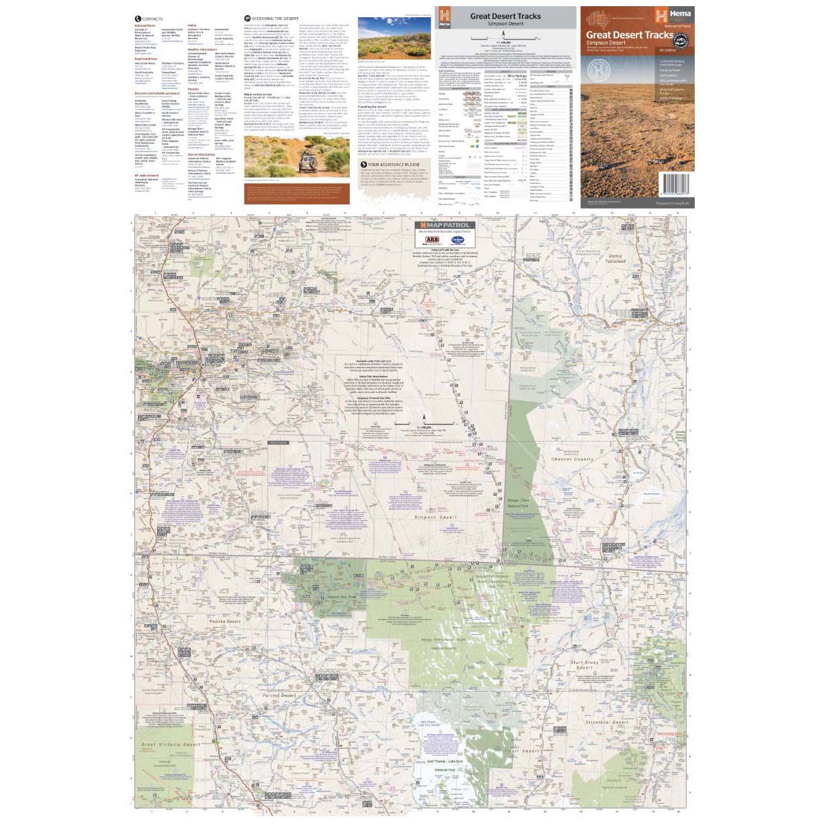 Hema Map Great Desert Tracks Simpson Desert, , bcf_hi-res
