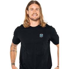 Oakley Men’s Elements Waves Short Sleeve Tech Tee, Blackout, bcf_hi-res