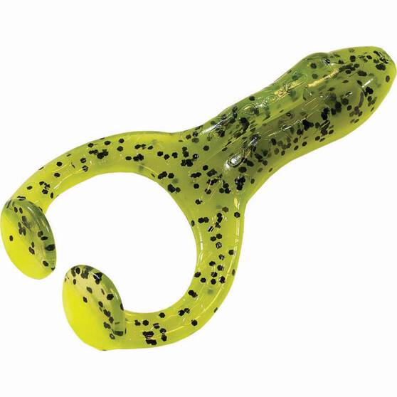 Z-Man Finesse FrogZ Soft Plastic Lure 2.75in 4 Pack Watermelon Chartreuse, Watermelon Chartreuse, bcf_hi-res