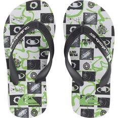 Quiksilver Kids Molokai Art Thongs White / Green 8, White / Green, bcf_hi-res