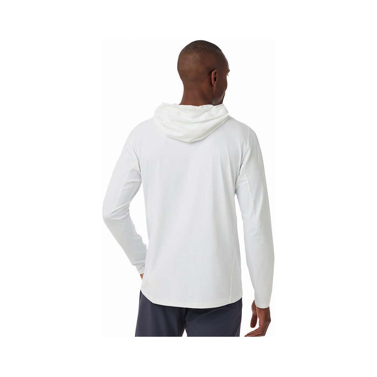 YETI&reg; Men&rsquo;s Hooded Ultra Lightweight Sunshirt, White, bcf_hi-res