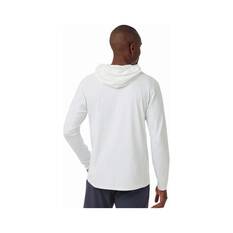 YETI® Men’s Hooded Ultra Lightweight Sunshirt, White, bcf_hi-res