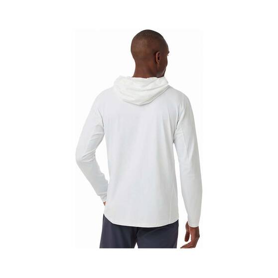 YETI® Men’s Hooded Ultra Lightweight Sunshirt, White, bcf_hi-res