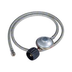 Companion Low Pressure LCC27 Regulator to ¼ BSPF Gas Hose 1200mm, , bcf_hi-res