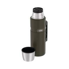 Thermos King Stainless Steel Flask 2L Matte Army, Matte Army, bcf_hi-res