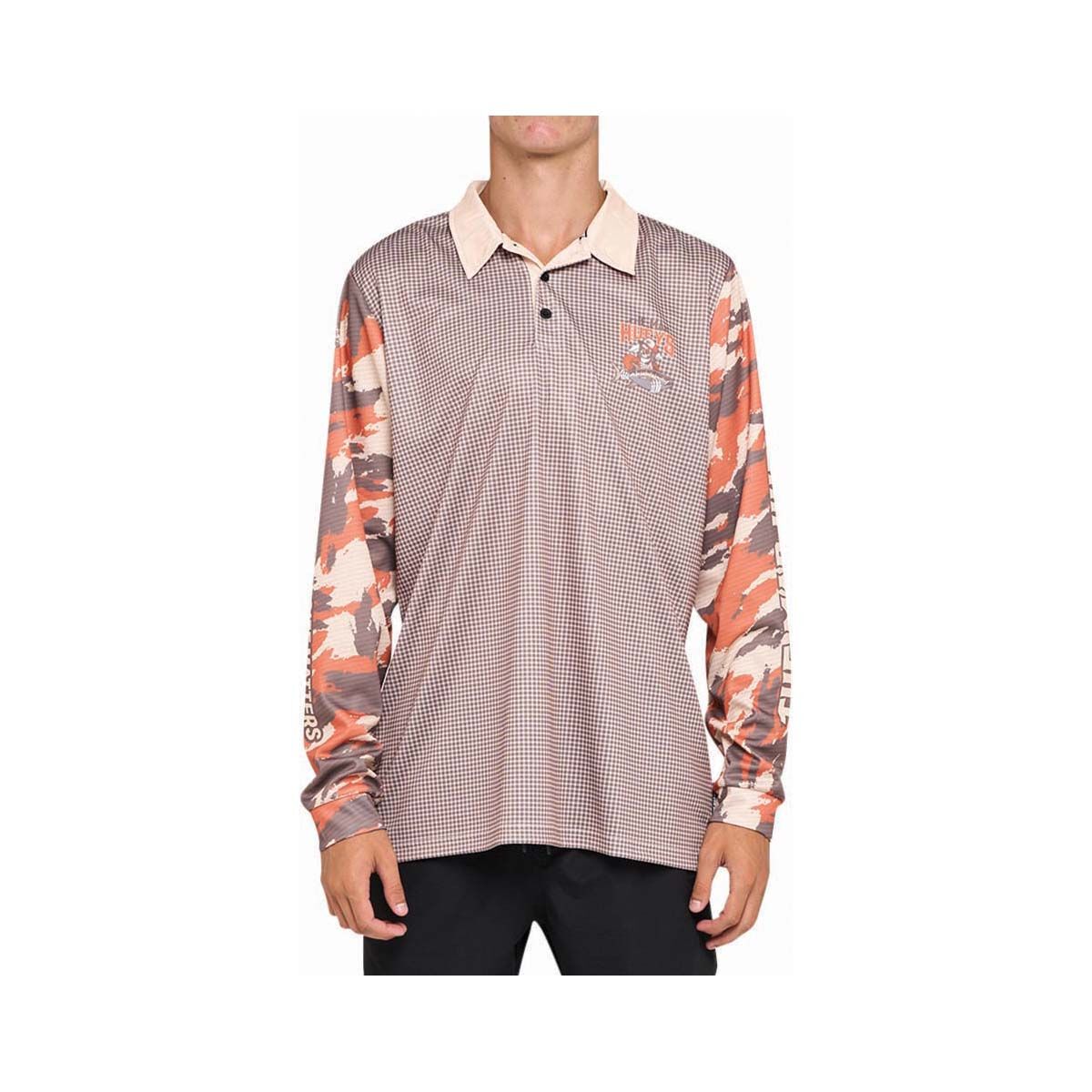 The Mad Hueys Men's Size Matters Fishing Shirt Sand S, Sand, bcf_hi-res