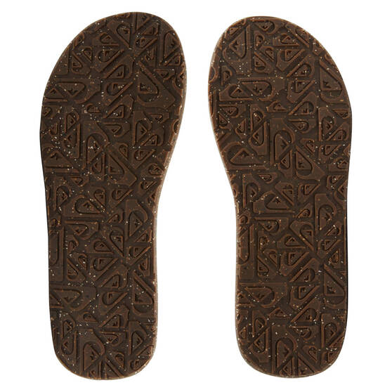 Quiksilver Men's Carver Suede Recycled Thongs, Brown, bcf_hi-res