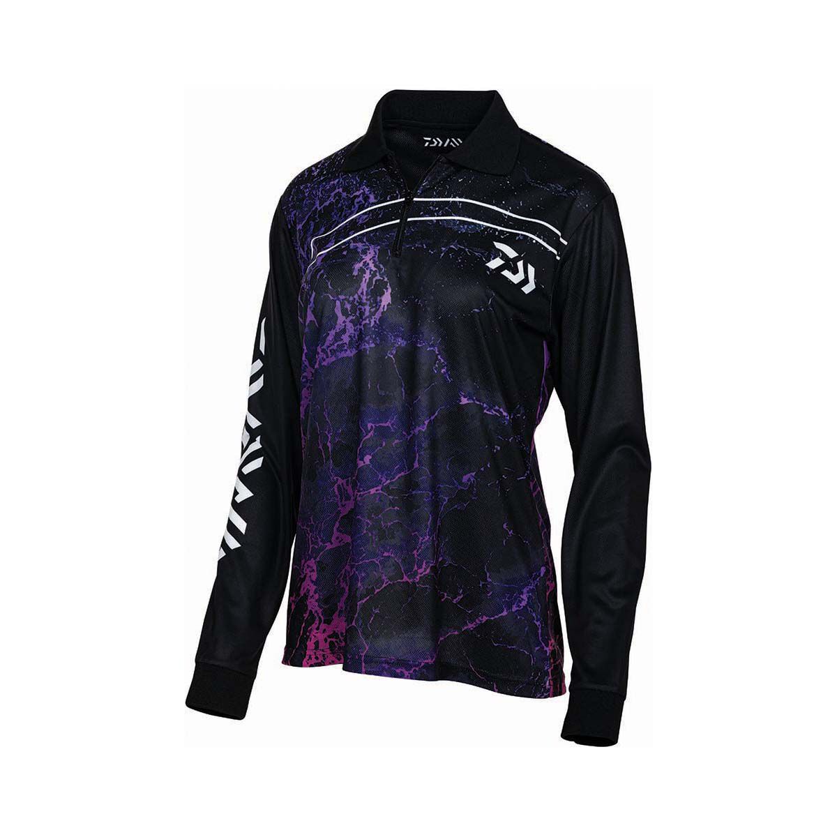 Daiwa Women's Storm Fishing Shirt, Black, bcf_hi-res