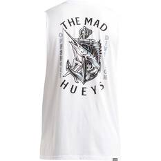 The Mad Hueys Men's Tiger Marlin UV Muscle Tee, White, bcf_hi-res