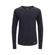 Macpac Kids' Geothermal Long Sleeve Top V2 Black 4, Black, bcf_hi-res