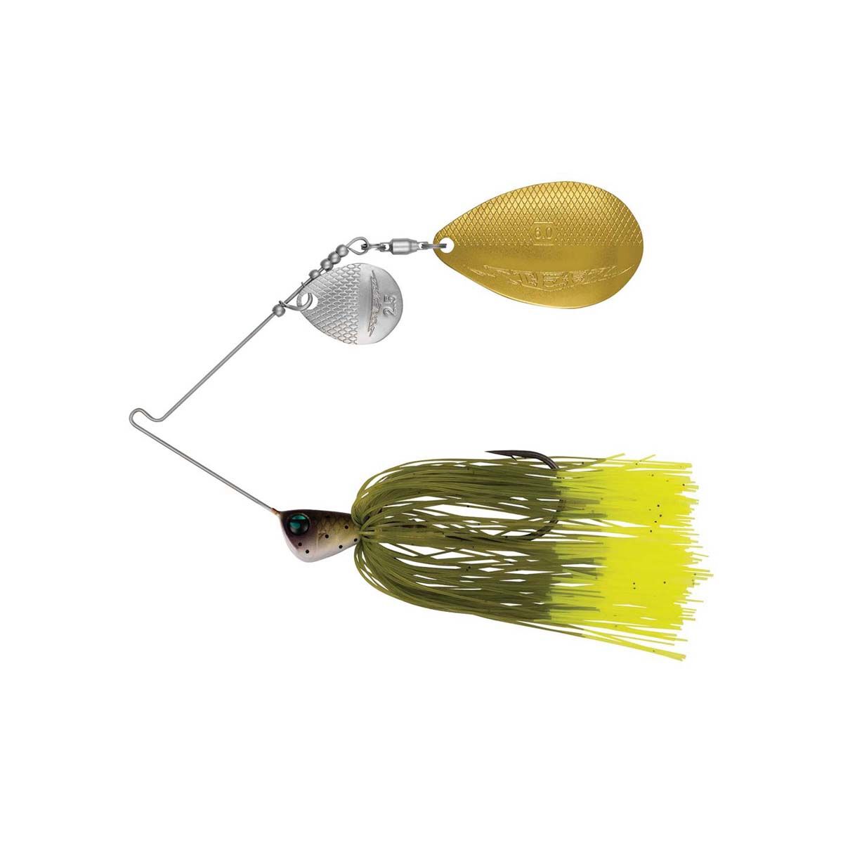 Daiwa Steez Asroc Spinnerbait Lure 3/8oz Chartreuse Olive, Chartreuse Olive, bcf_hi-res