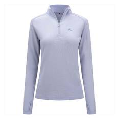 Macpac Women's Kauri 280 Merino Long Sleeve Pullover Xenon Blue 8, Xenon Blue, bcf_hi-res