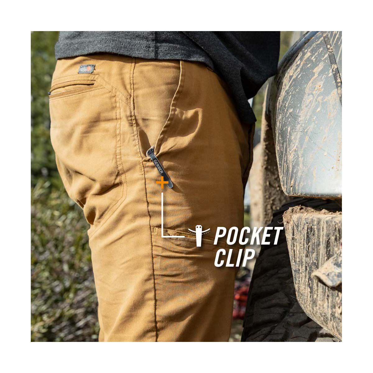 Gerber Zilch Folding Knife Black BCF