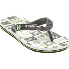 Quiksilver Kids Molokai Art Thongs White / Green 8, White / Green, bcf_hi-res