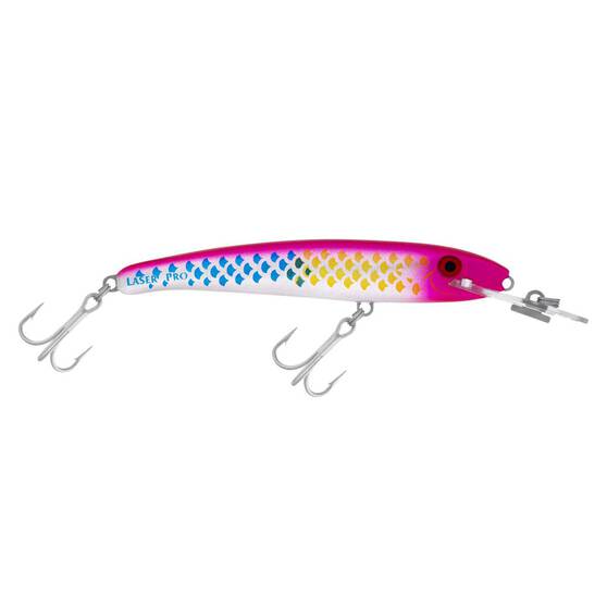Halco Laser Pro Double Deep Hard Body Trolling Lure 120mm Silver Mullet, Silver Mullet, bcf_hi-res