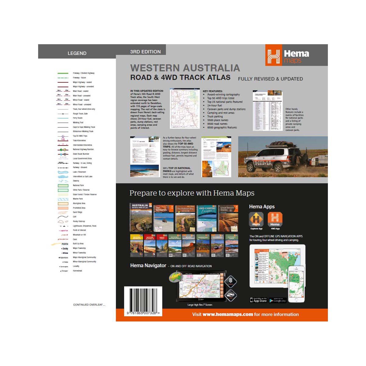 Hema Western Australia Road & 4Wd Track Atlas (3Rd Edition) | Bcf