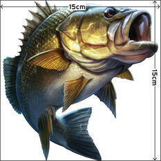 Savage Bass Sticker Small 2 Pack, , bcf_hi-res